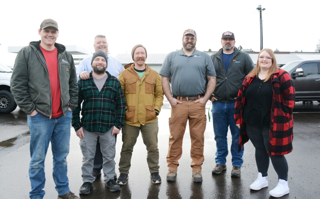 The Benton County Public Works Facilities team poses together for a photo, Jan. 2024.