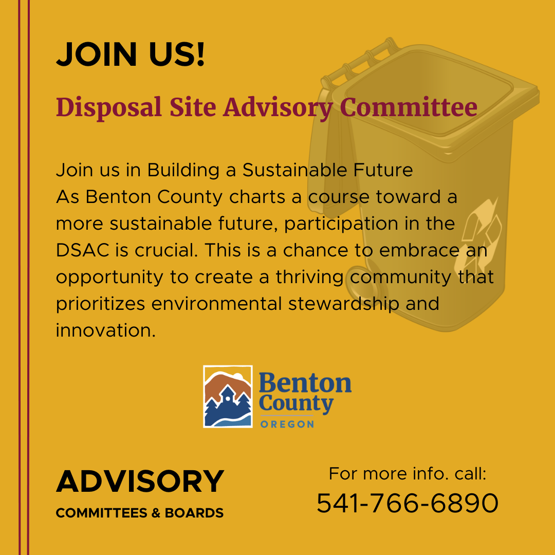 Image for Benton County calls for volunteers to join the Disposal Site Advisory Committee