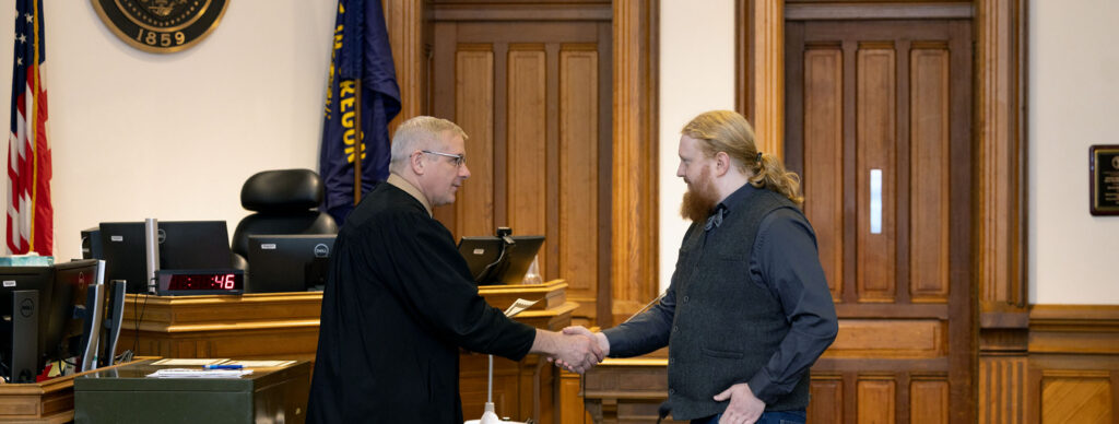 Commissioner Shepherd is sworn in on January 2, 2025