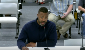 John Phillips IV reads the 2026 Black History Month proclamation before the Benton County Board of Commissioners