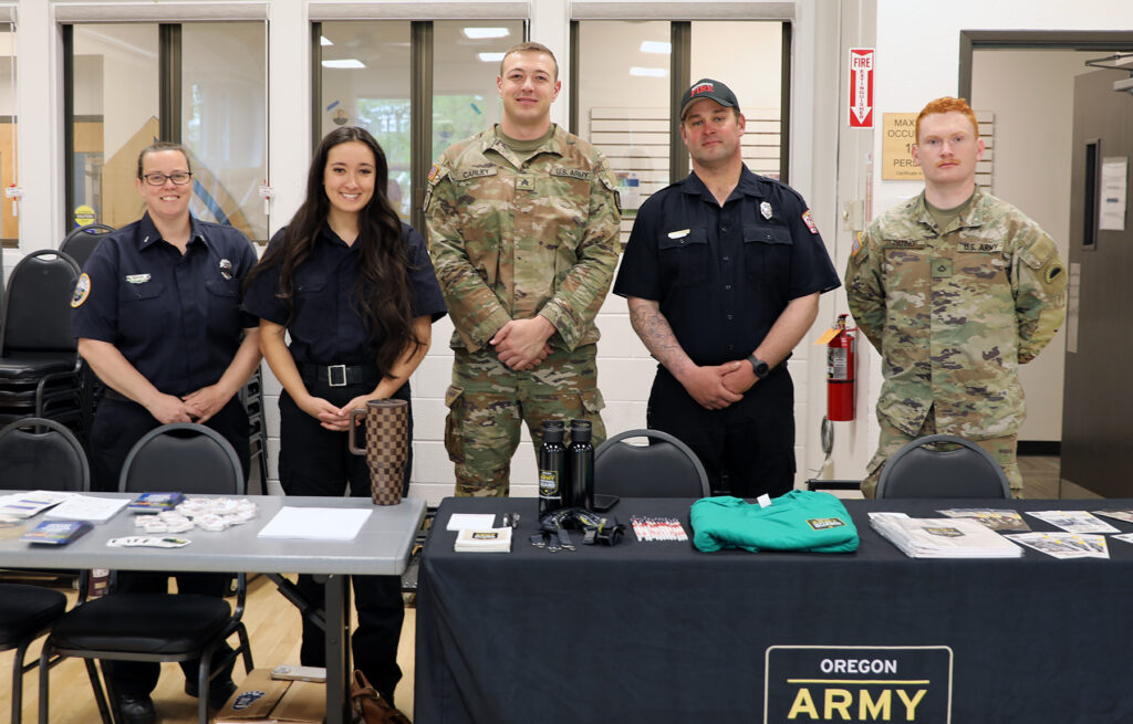 A steady stream of residents stopped by tables, asked questions and picked up resources at the Wildfire Readiness Fair on May 2, part of a growing regional effort to prepare communities for wildfire season. May is Wildfire Awareness Month in Oregon.